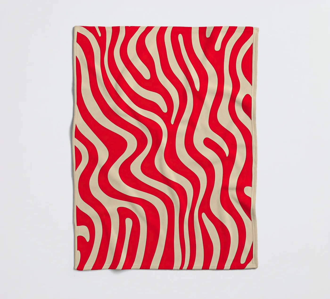 Roze zebrapatroon fleecedeken van Autofocus