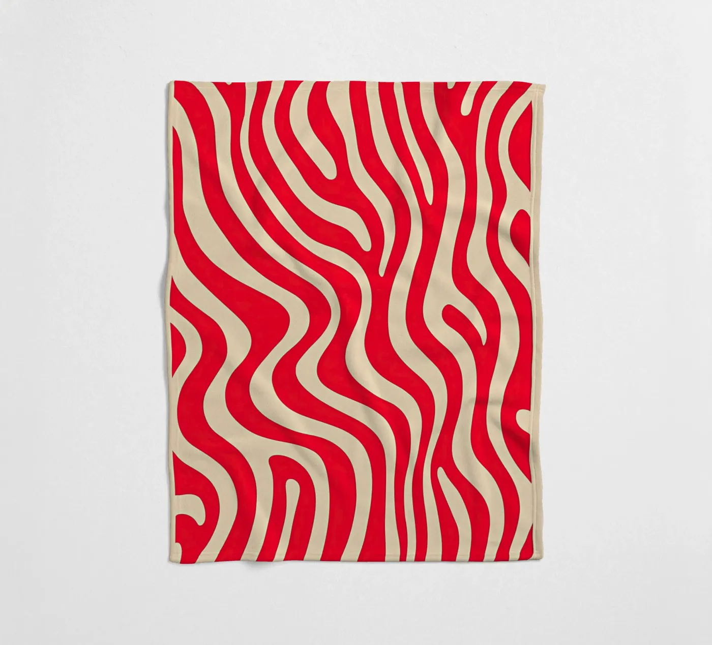 Roze zebrapatroon fleecedeken van Autofocus