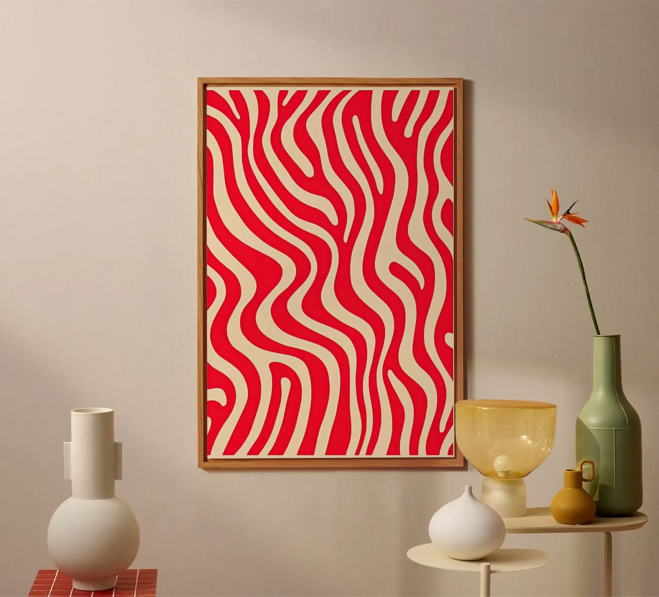 Pink Zebra Pattern alluminio dibond da Autofocus