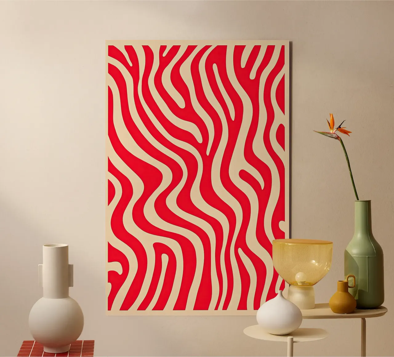 Pink Zebra Pattern alluminio dibond da Autofocus