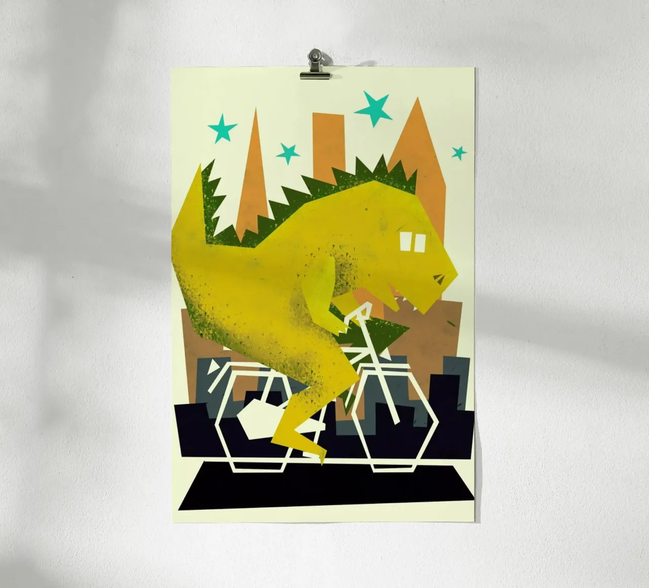 Godzilla Going To Town poster da Yetiland