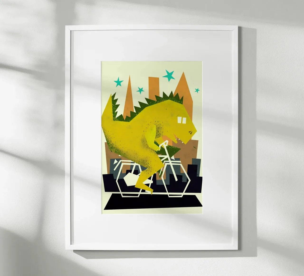 Godzilla Going To Town carta hahnemühle da Yetiland