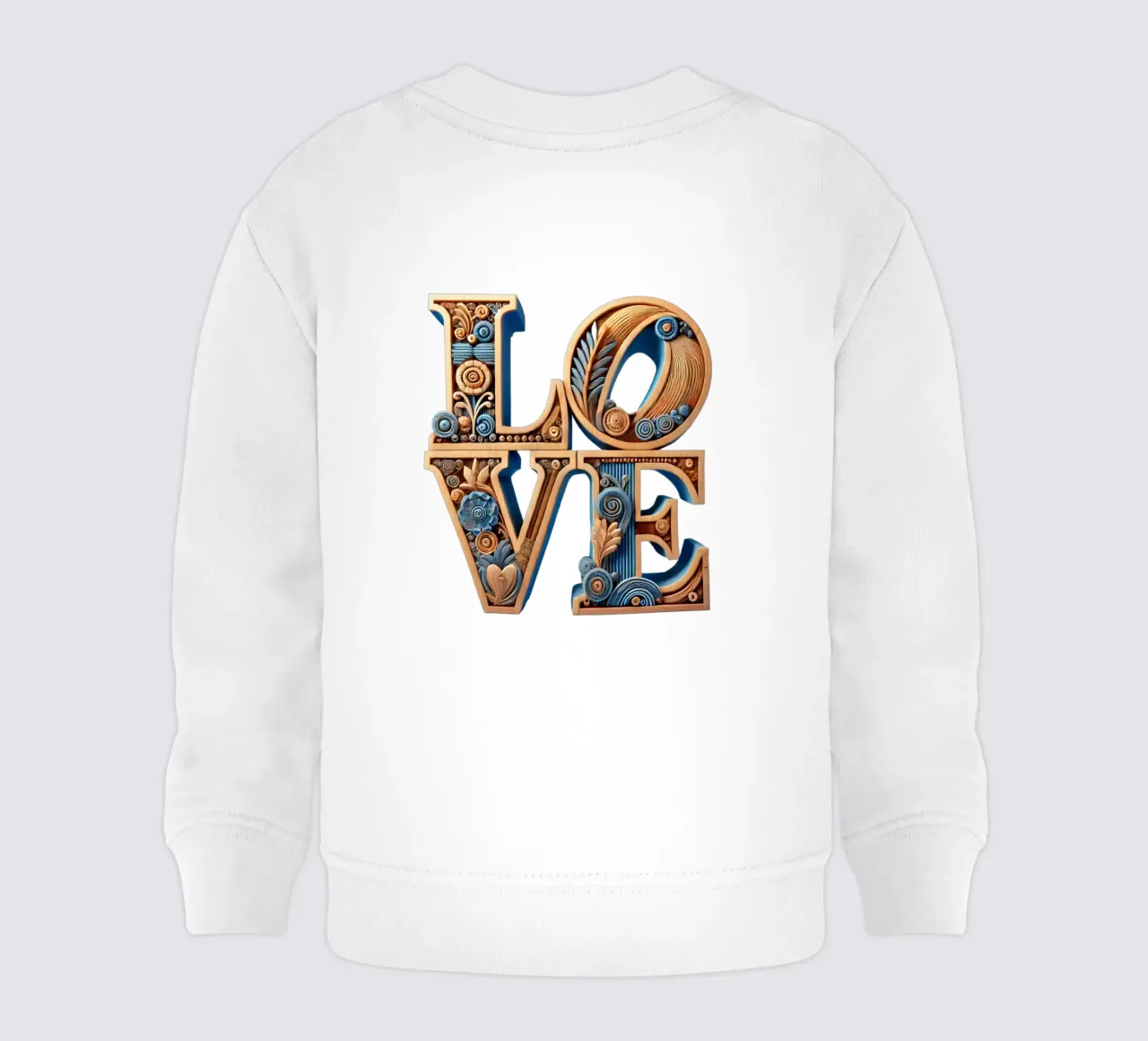 Love (Holz) baby sweatshirt by Digital Naive