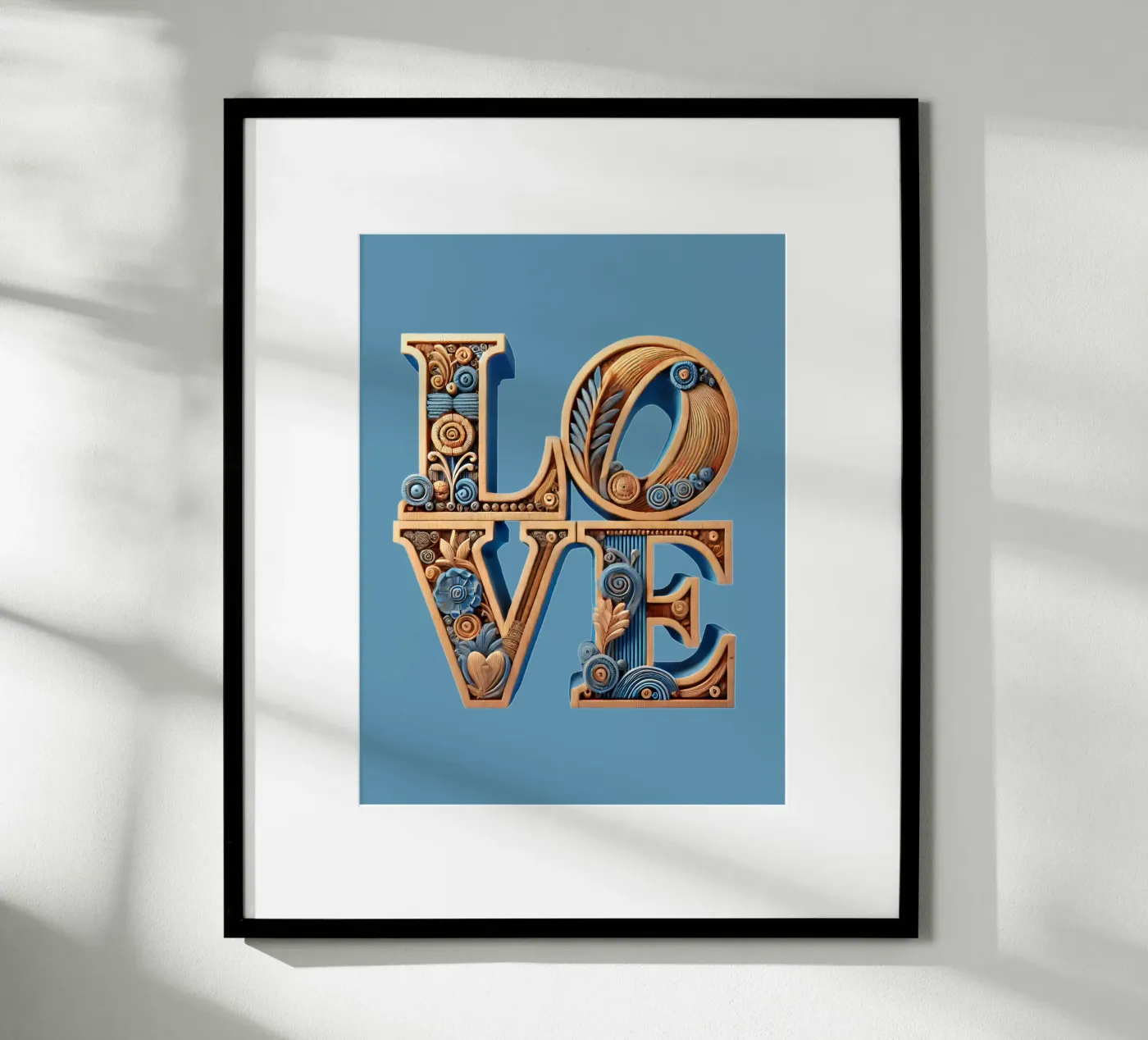 Love (Holz) poster da Digital Naive