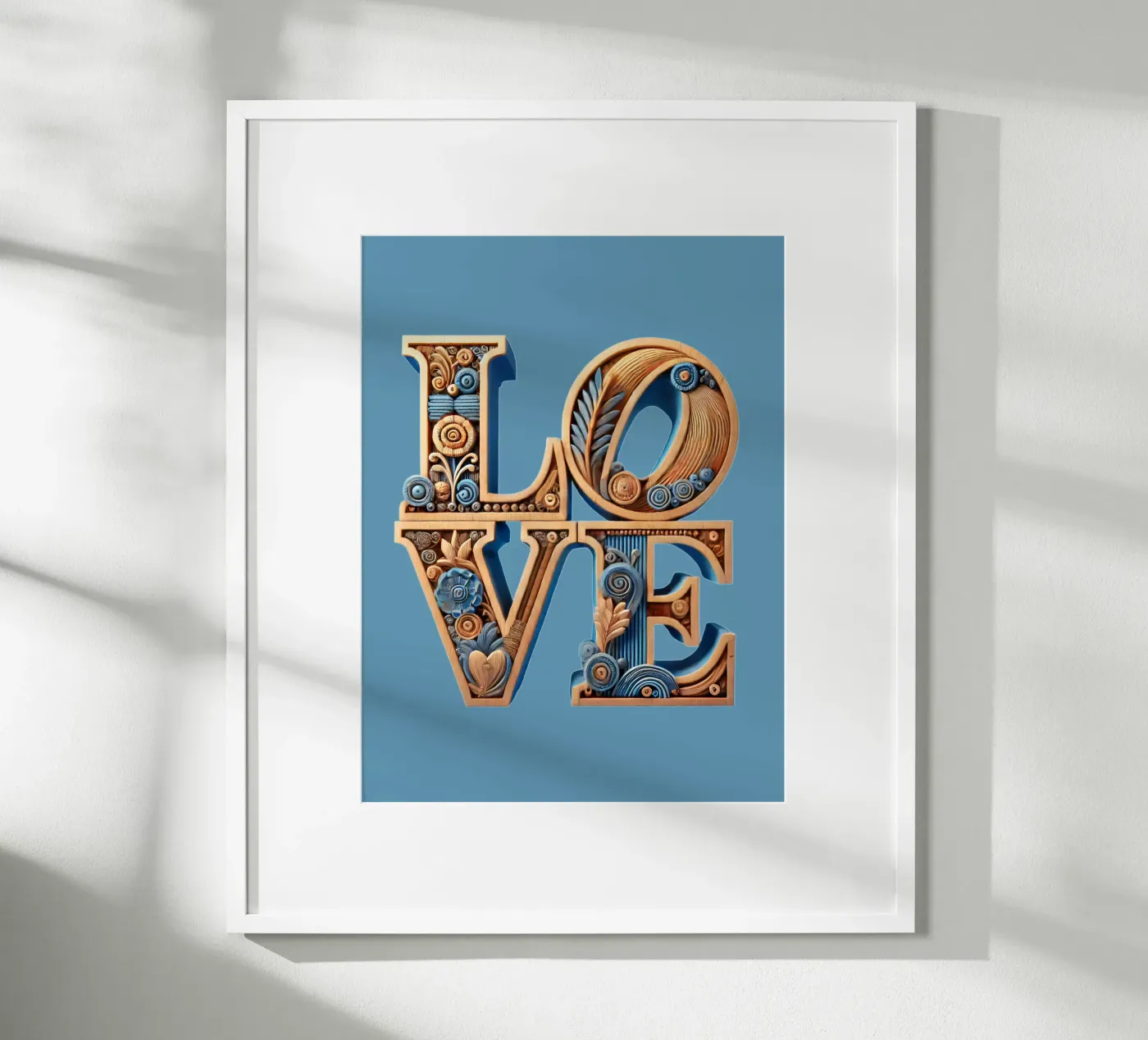 Love (Holz) poster da Digital Naive