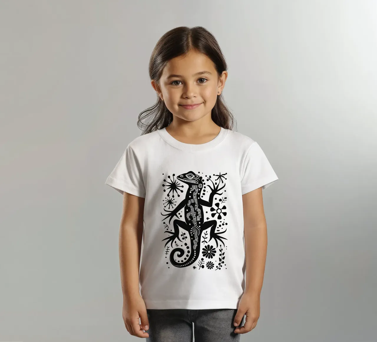 Lizard pattern Kinder T-Shirt von Autofocus