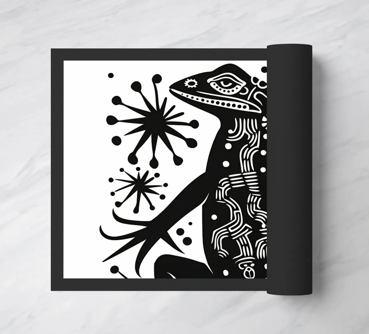 Lizard pattern doormat by Autofocus