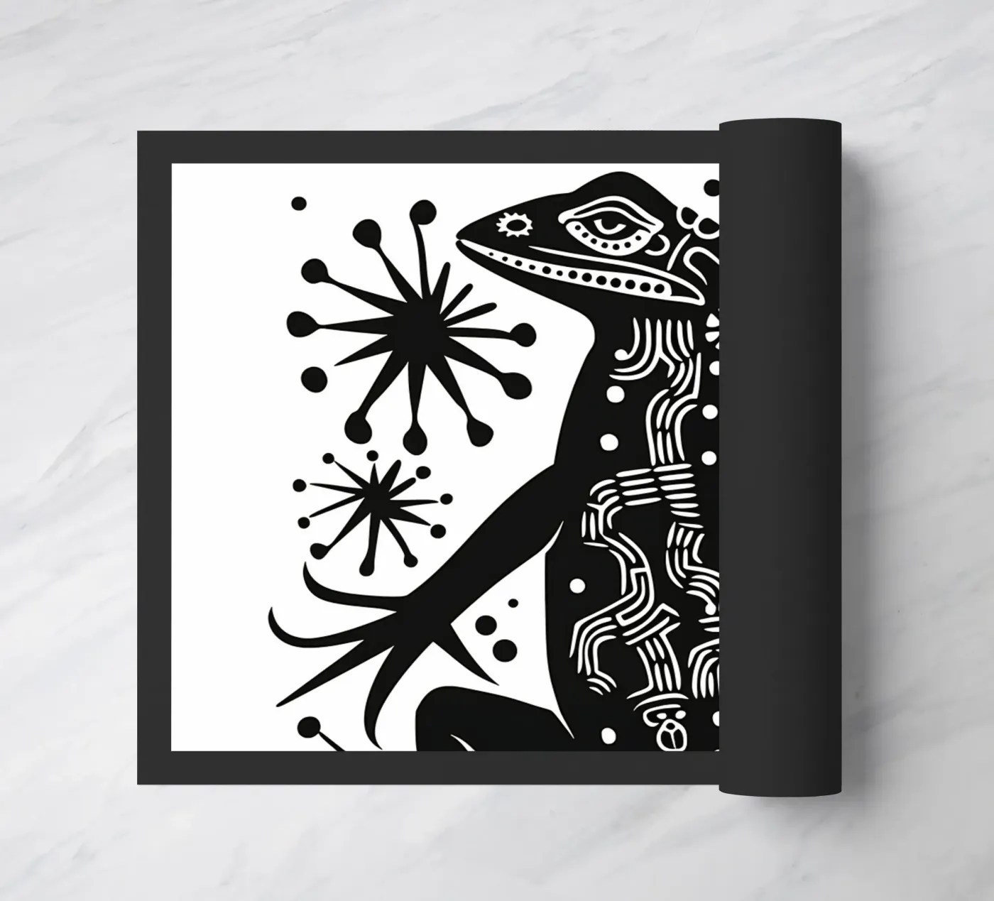 Lizard pattern deurmat van Autofocus