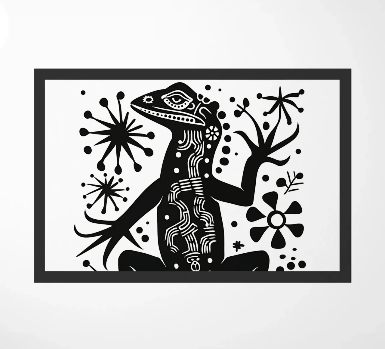 Lizard pattern doormat by Autofocus