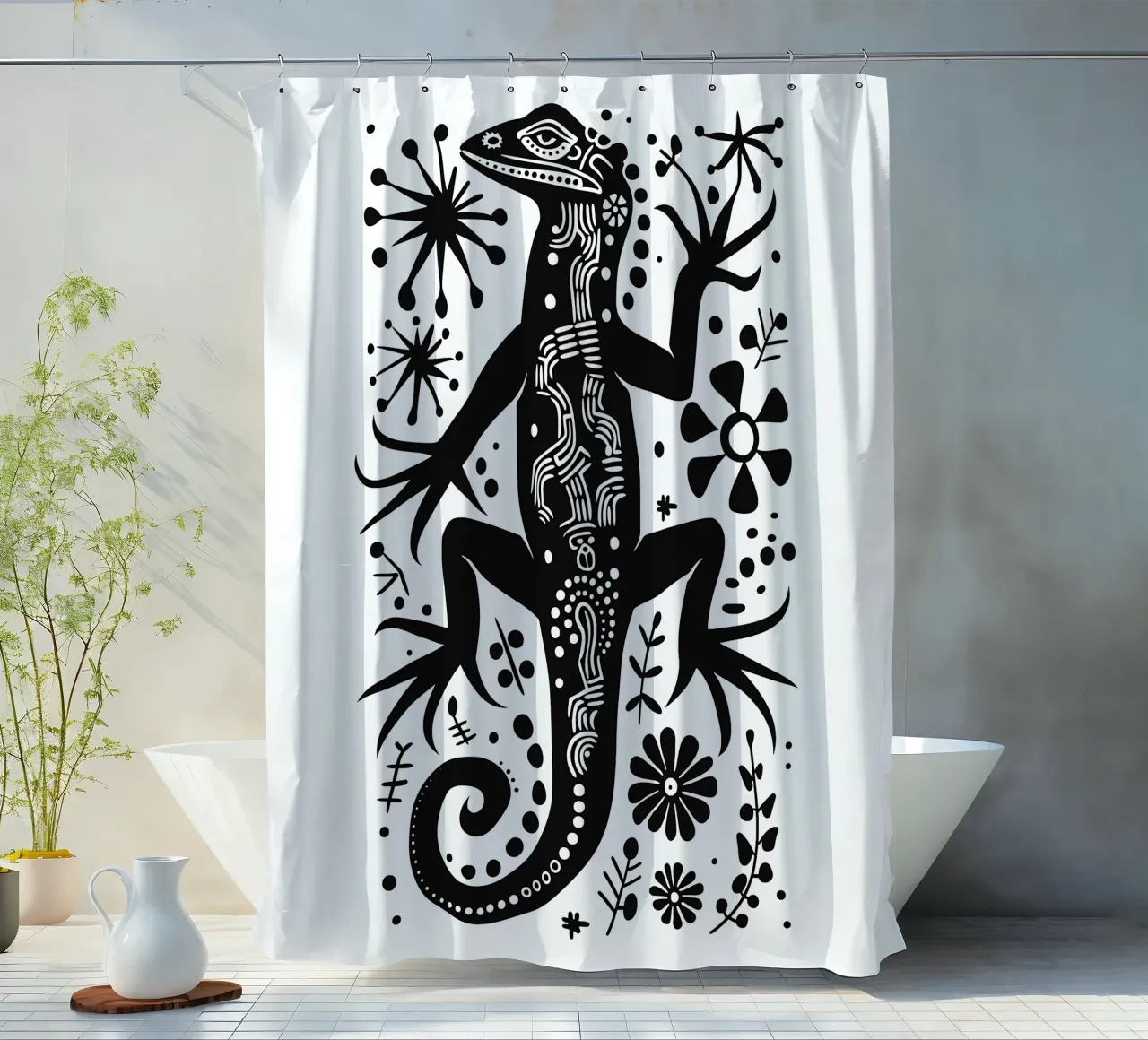Lizard pattern rideau de douche de Autofocus