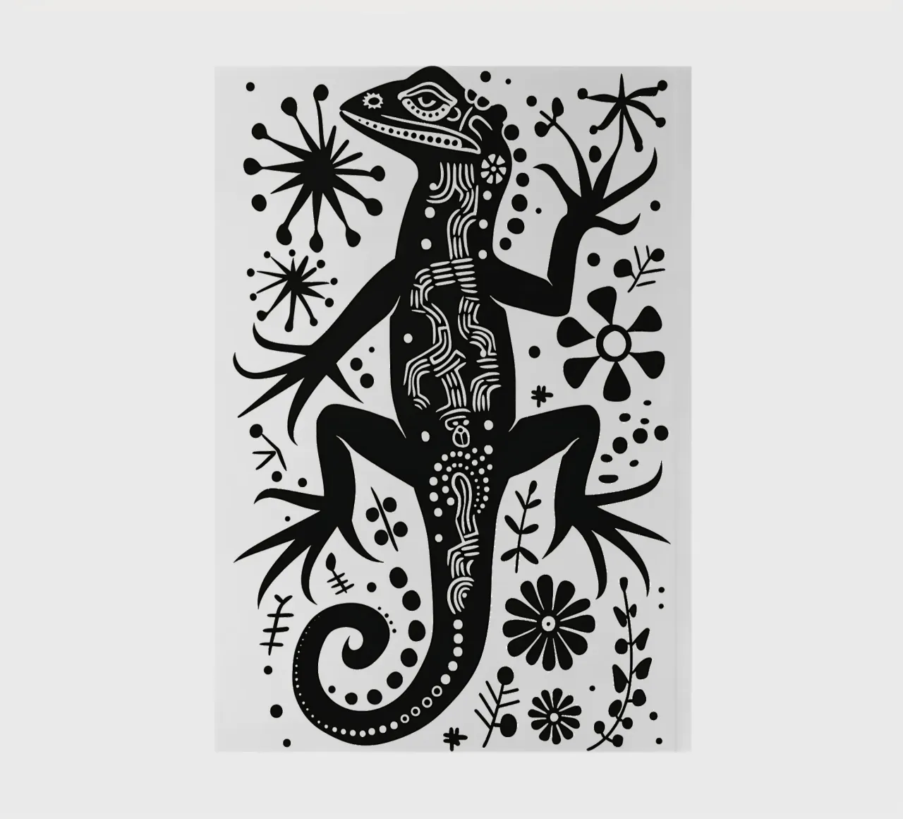 Lizard pattern notebook by Autofocus