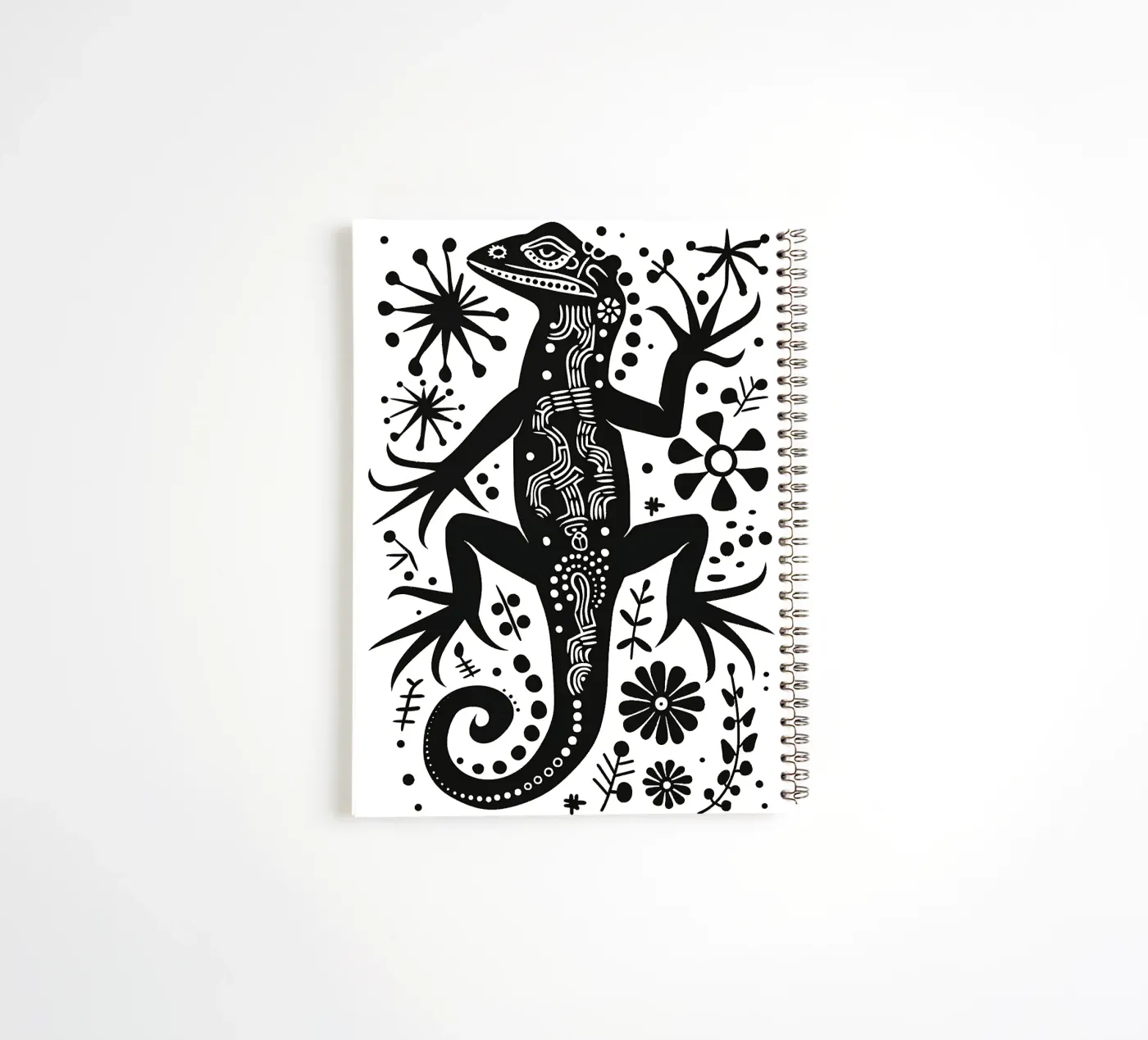 Lizard pattern spiral notebook by Autofocus