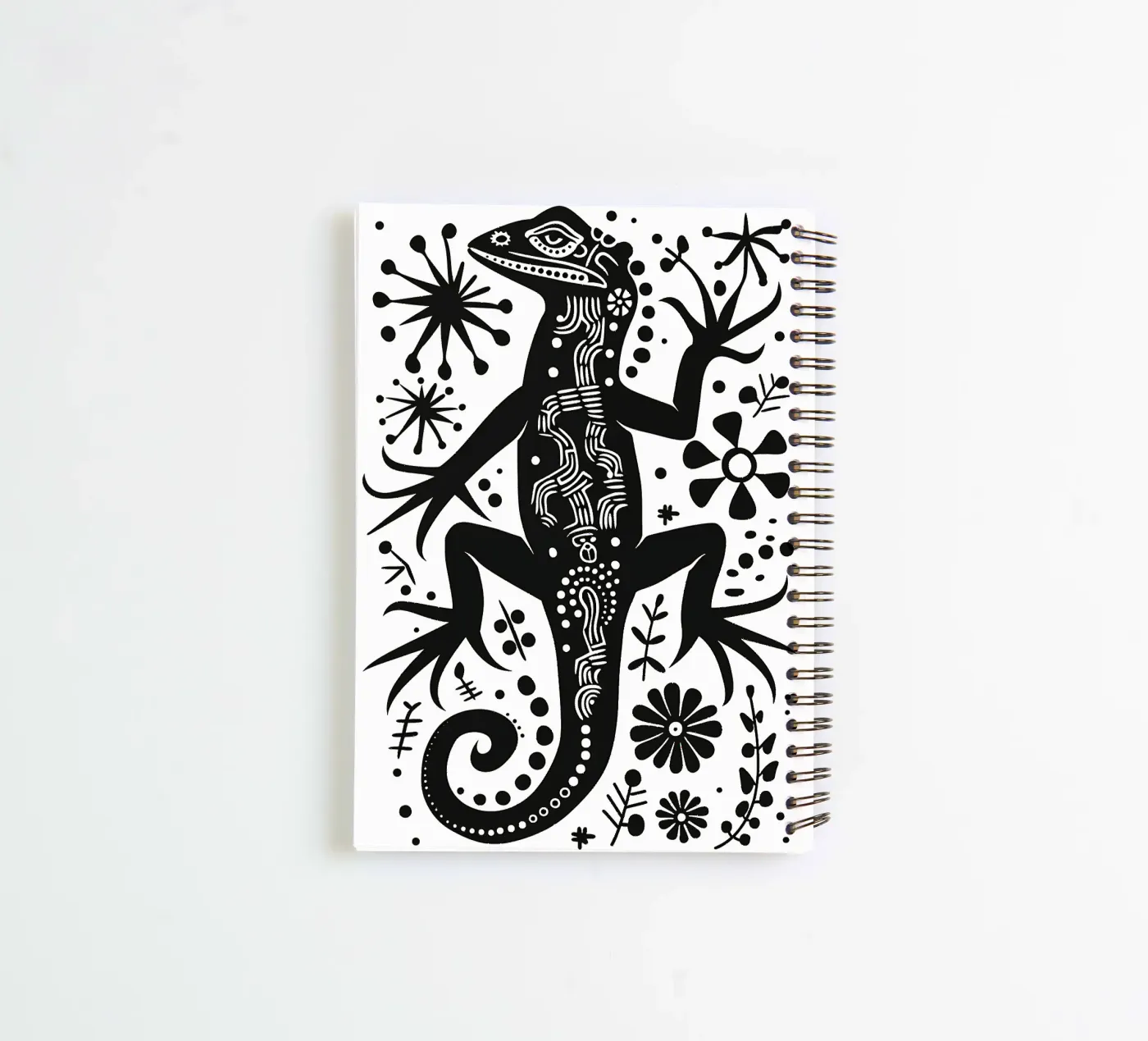 Lizard pattern spiral notebook by Autofocus
