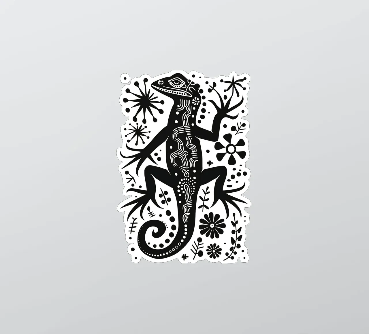 Eidechsen Muster Sticker von Autofocus