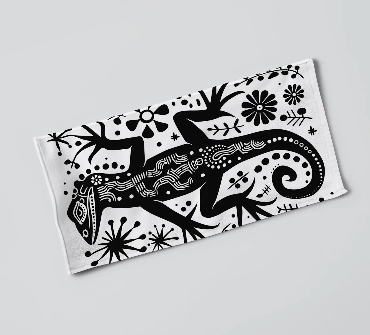 Lizard pattern serviette de bain de Autofocus