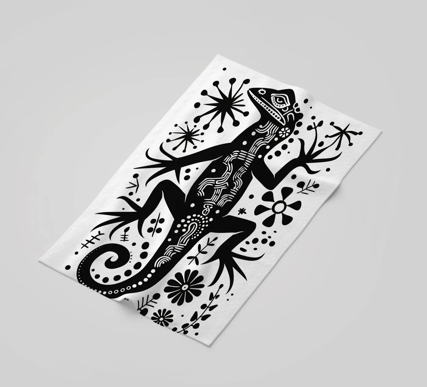 Lizard pattern Strandtuch von Autofocus