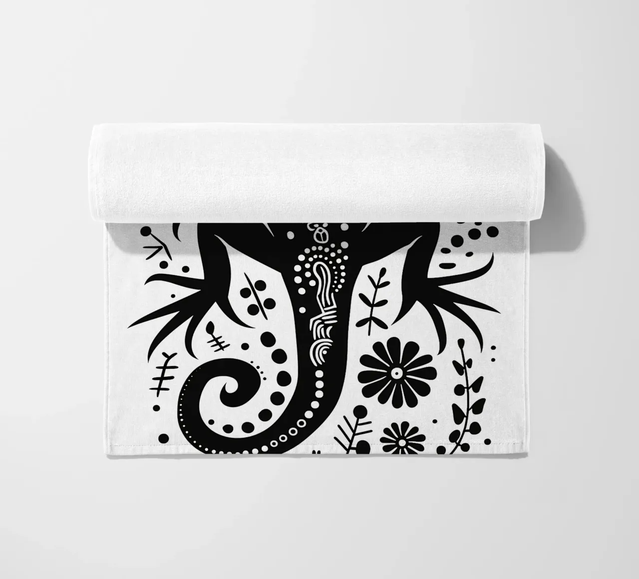 Lizard pattern beach towel by Autofocus