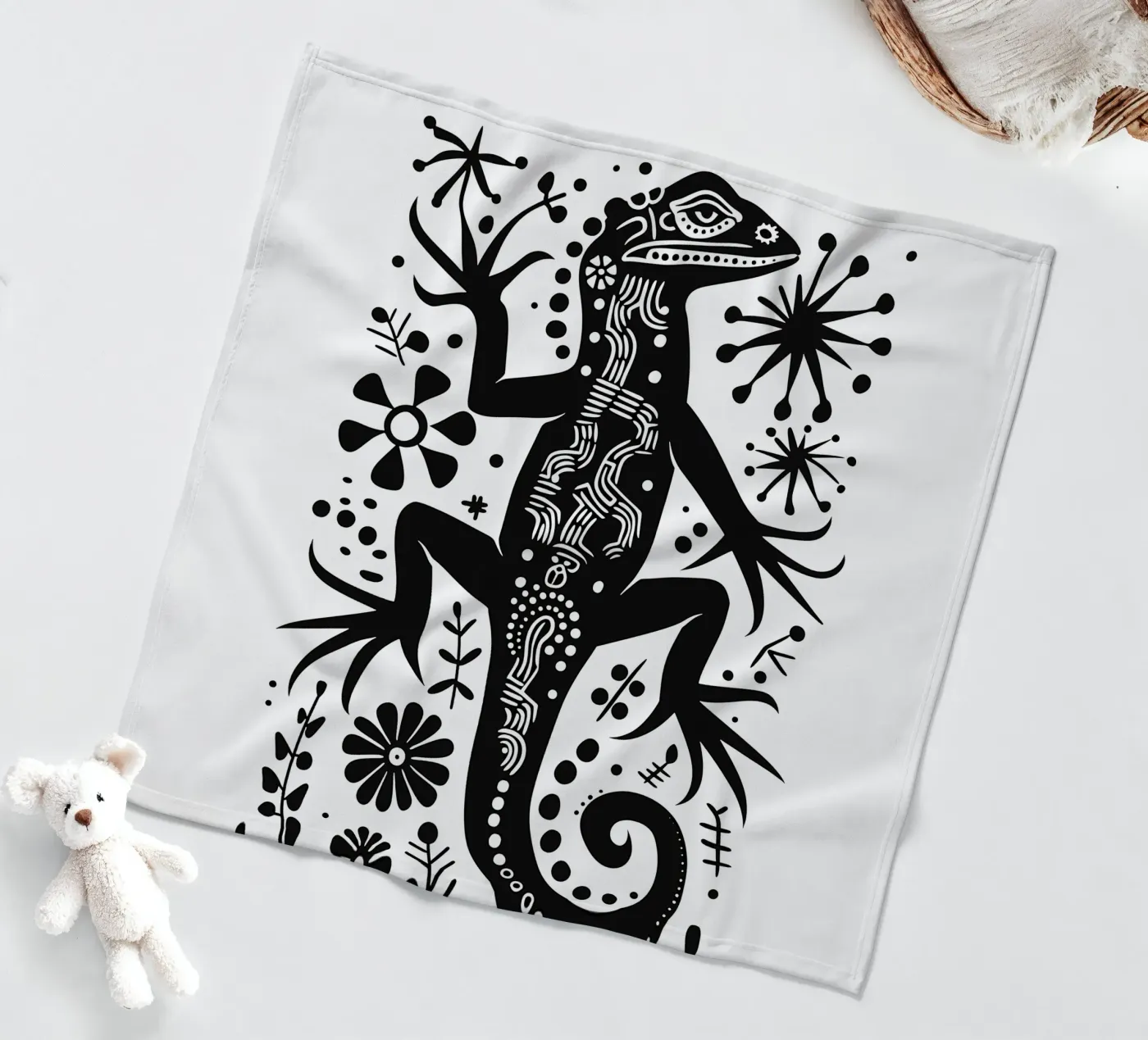 Eidechsen Muster Fleecedecke von Autofocus