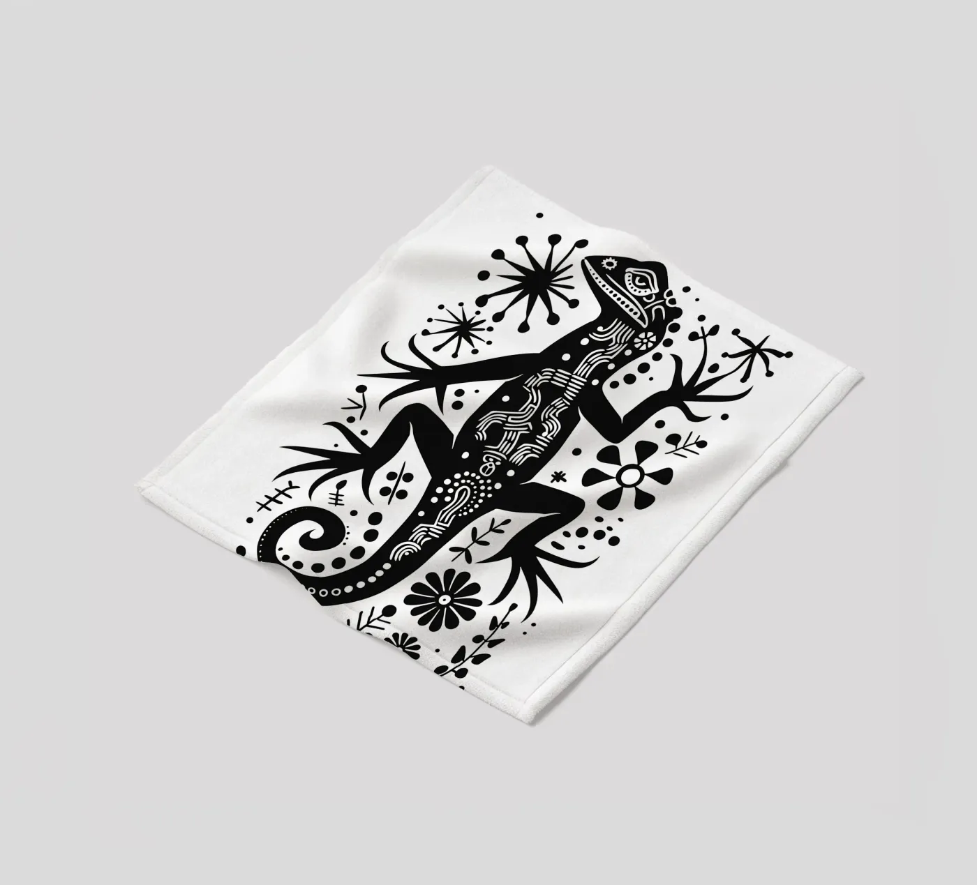 Eidechsen Muster Fleecedecke von Autofocus