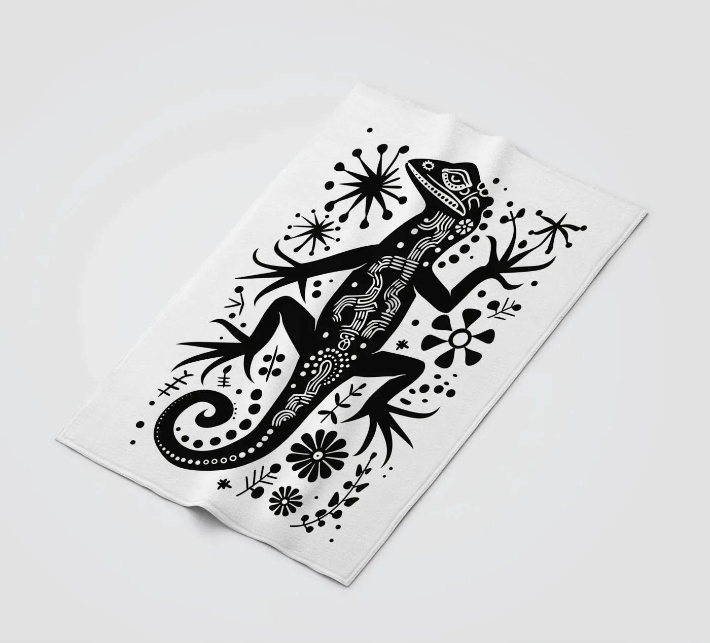 Eidechsen Muster Fleecedecke von Autofocus