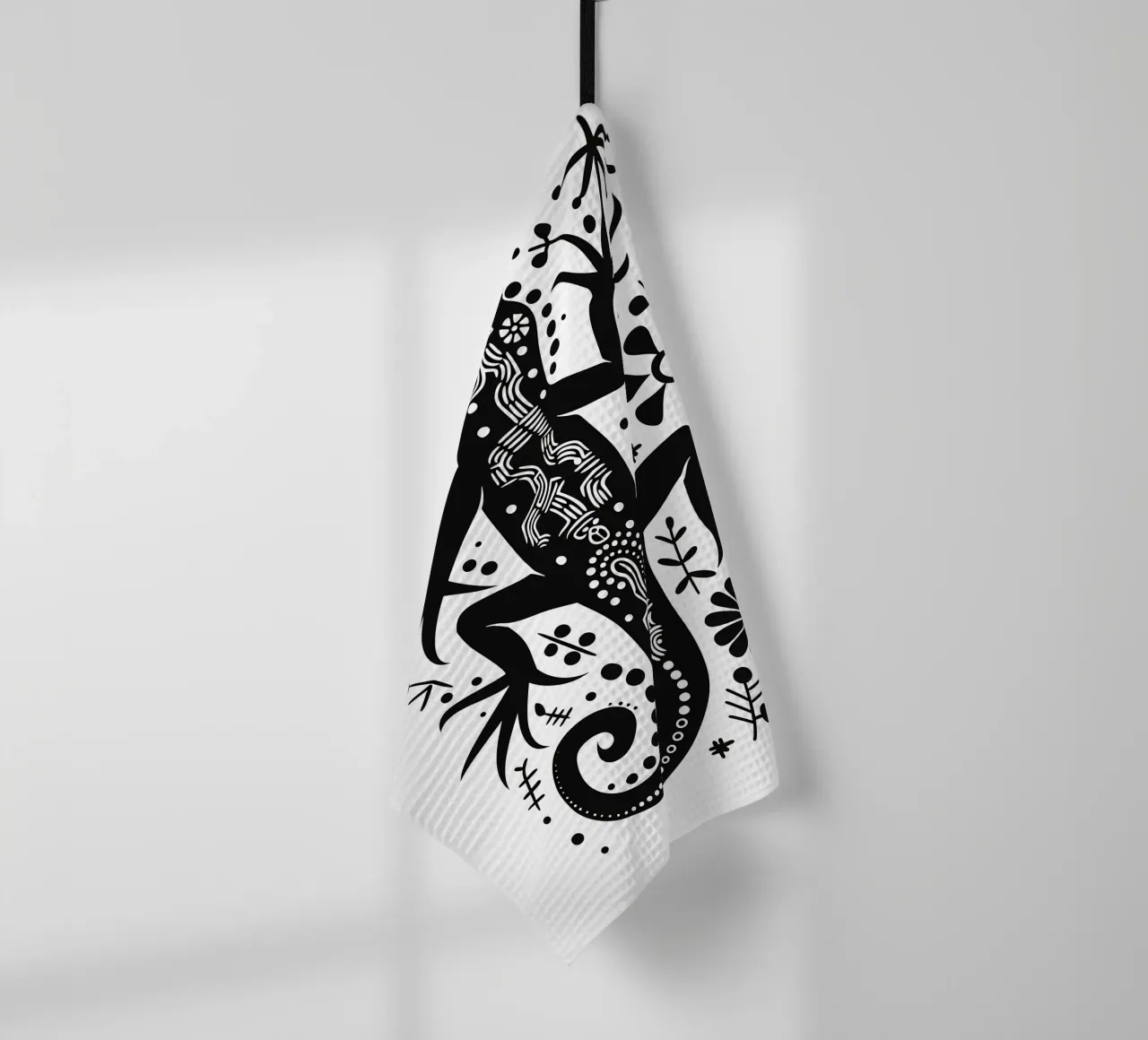 Lizard pattern tea towel by Autofocus