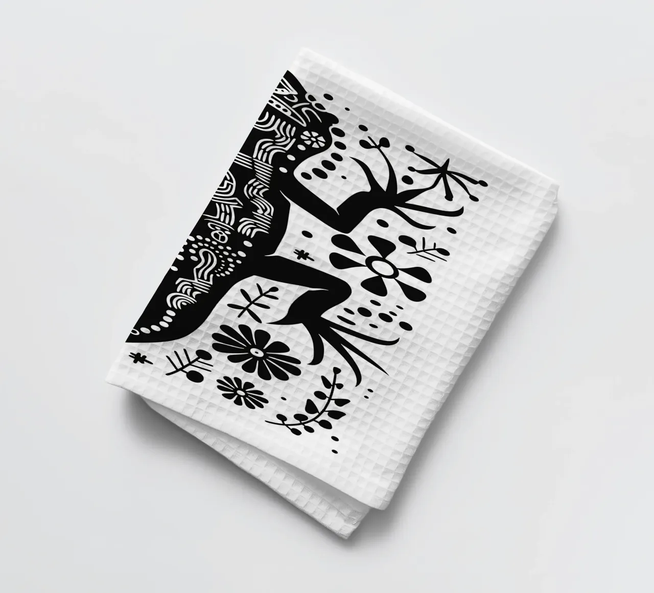 Lizard pattern tea towel by Autofocus