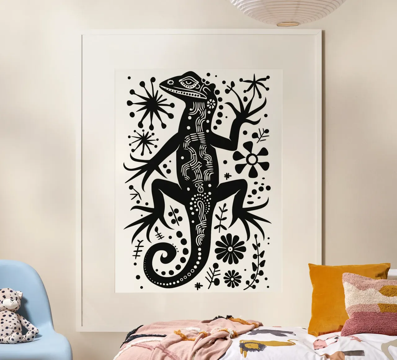 Lizard pattern poster by Autofocus