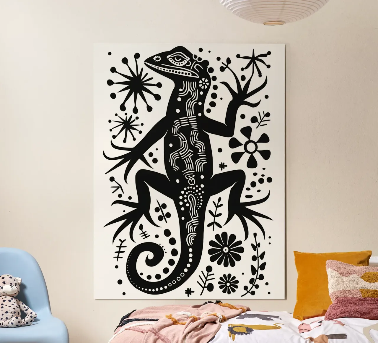 Lizard pattern poster by Autofocus