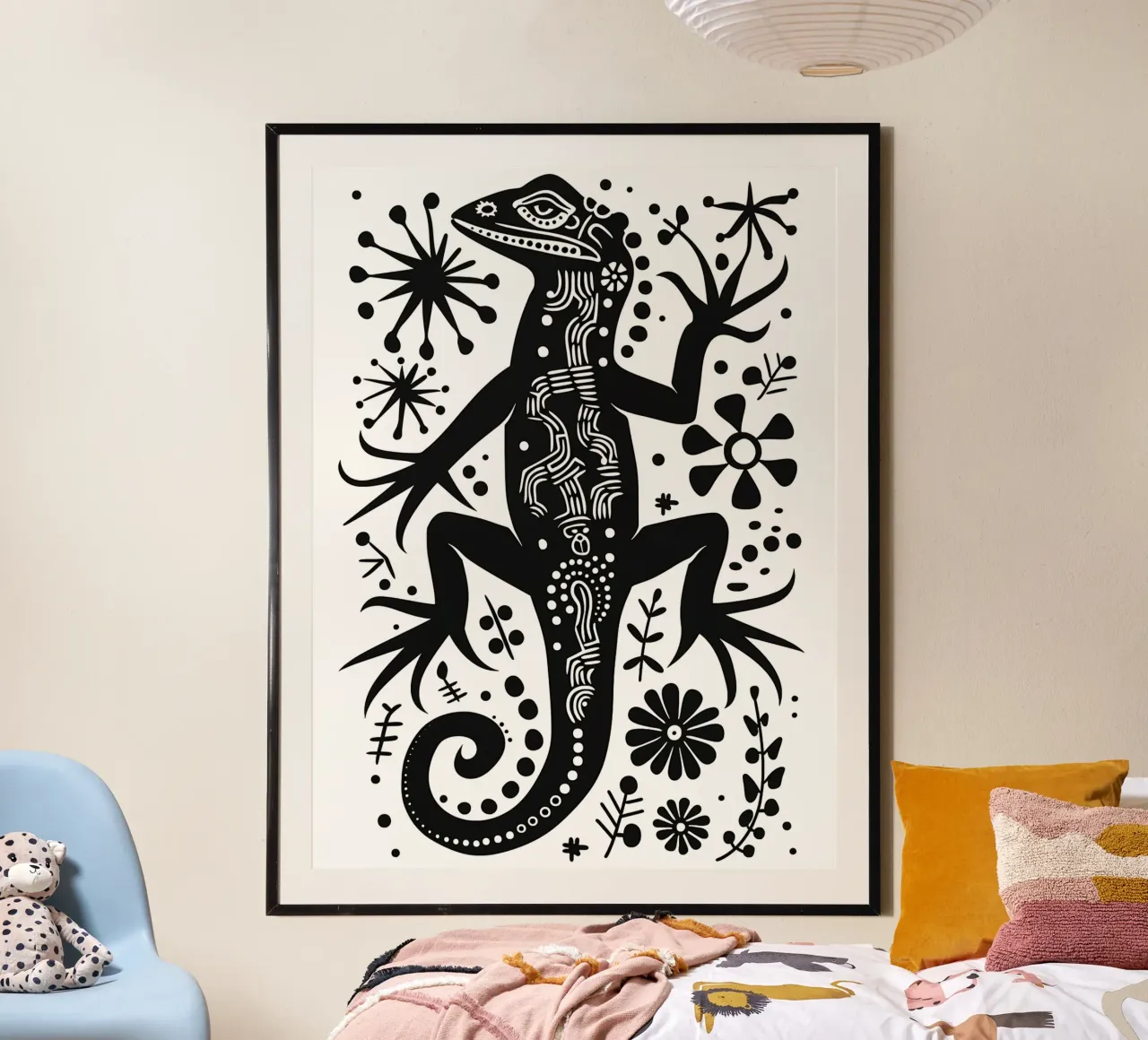 Lizard pattern poster by Autofocus