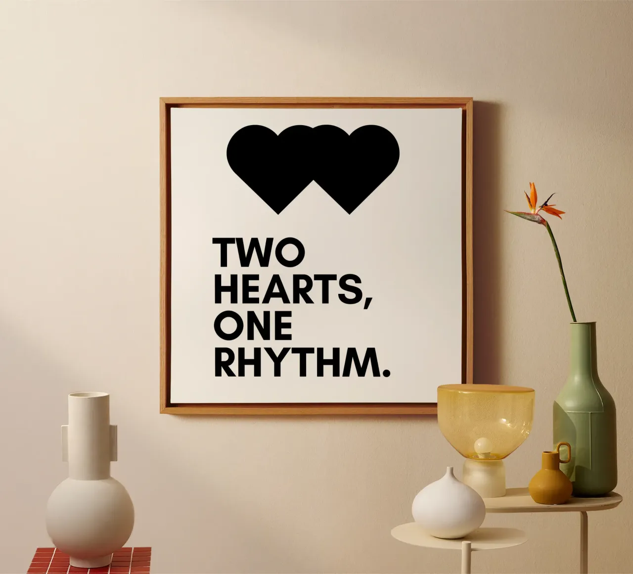Love canvas with Floater frame by Street Boutique