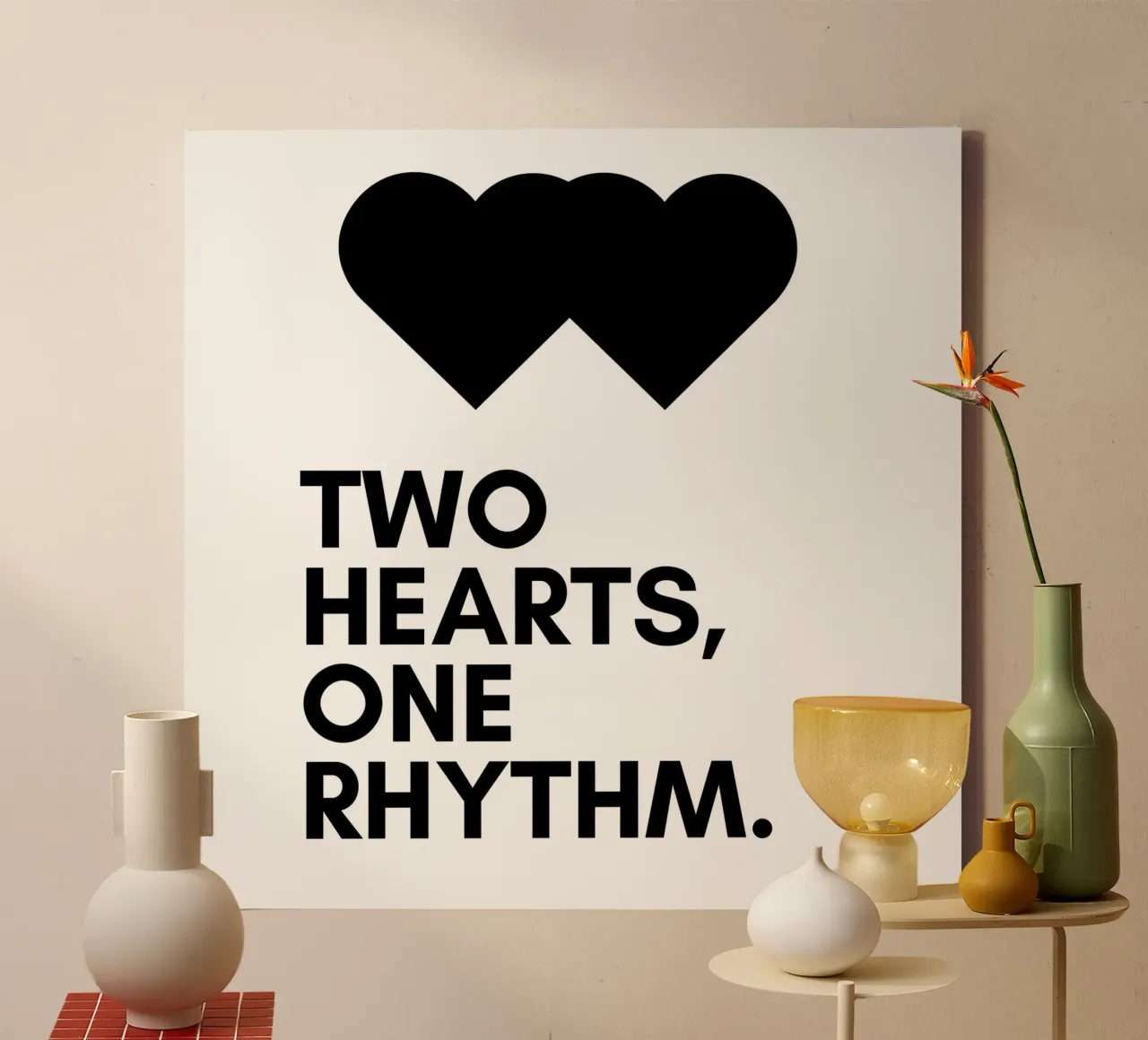 Love canvas with Floater frame by Street Boutique