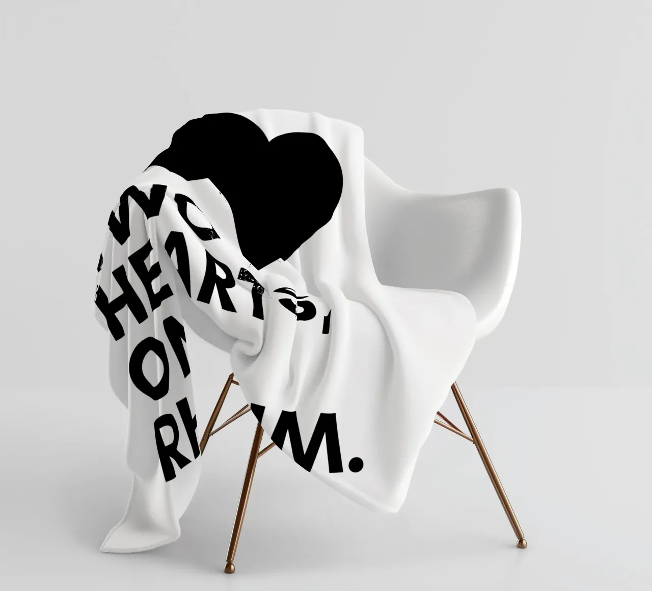 Amore3 coperta in pile da Street Boutique