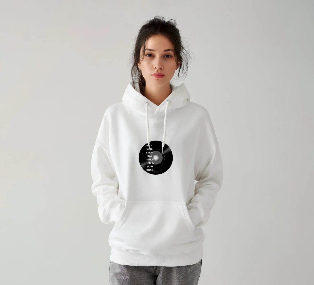 Amore4 felpa con cappuccio da Street Boutique