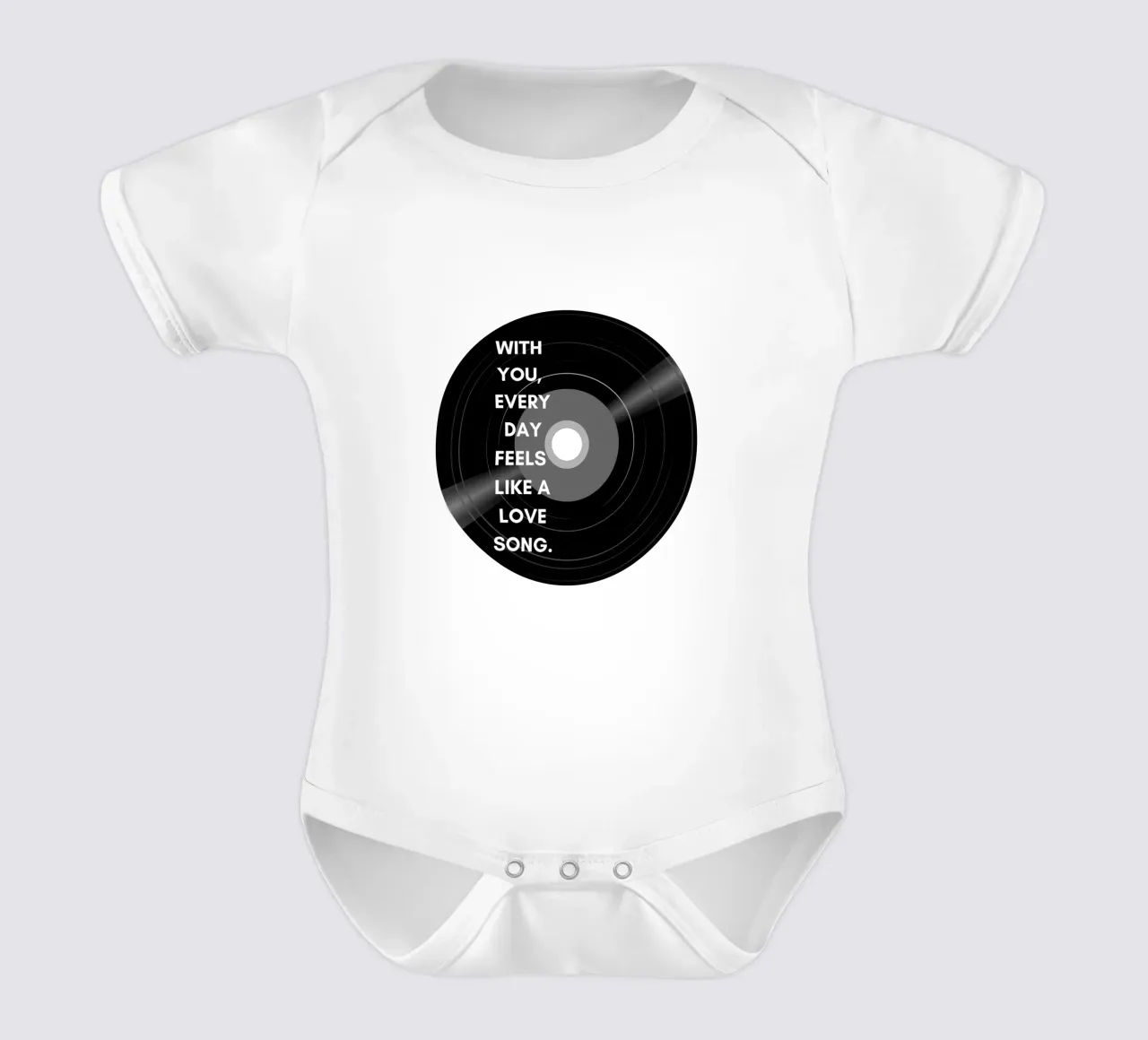 Love4 short-sleeve baby romper by Street Boutique