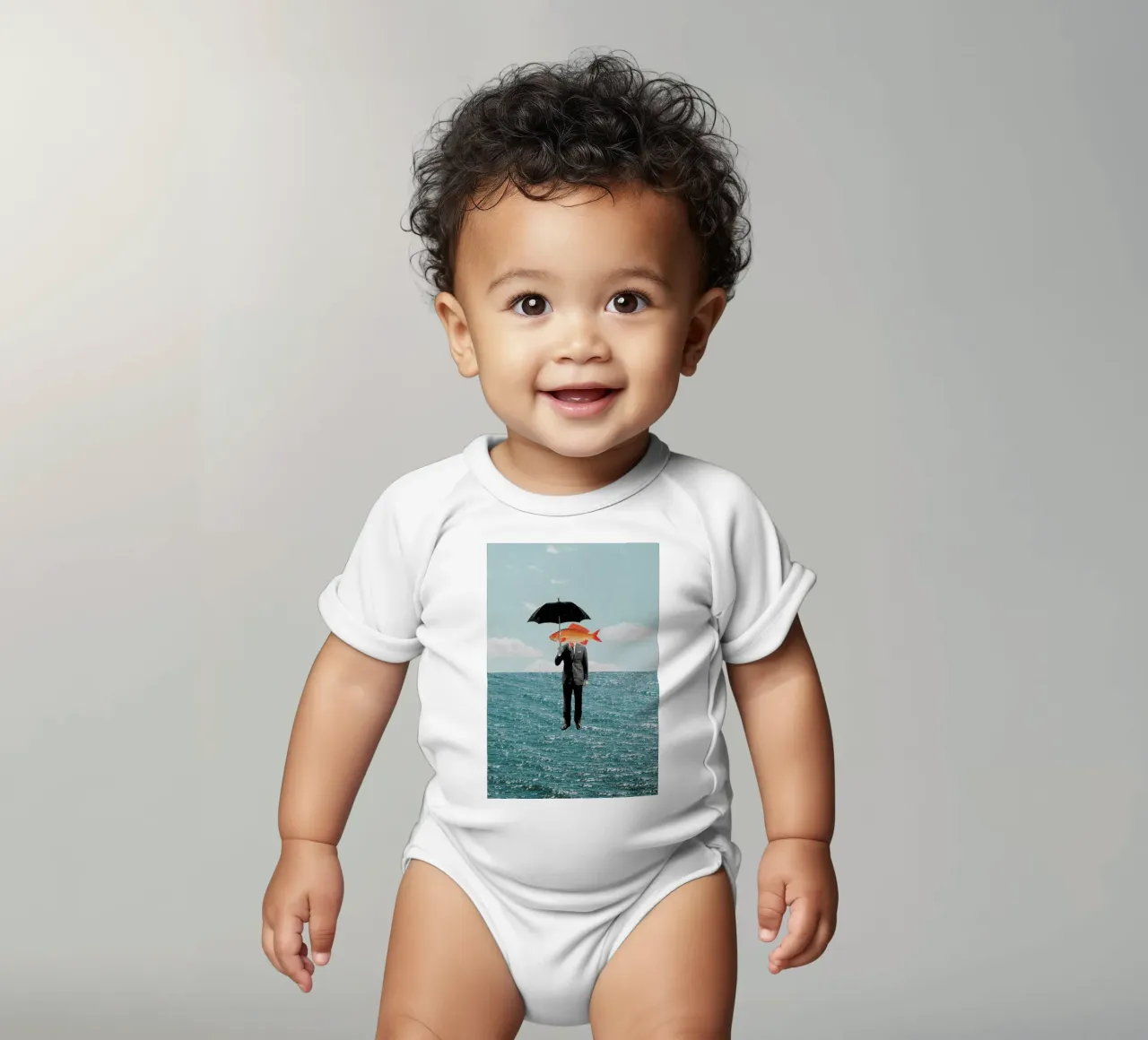 Can't Get Wet body neonato maniche corte da Maarten Léon