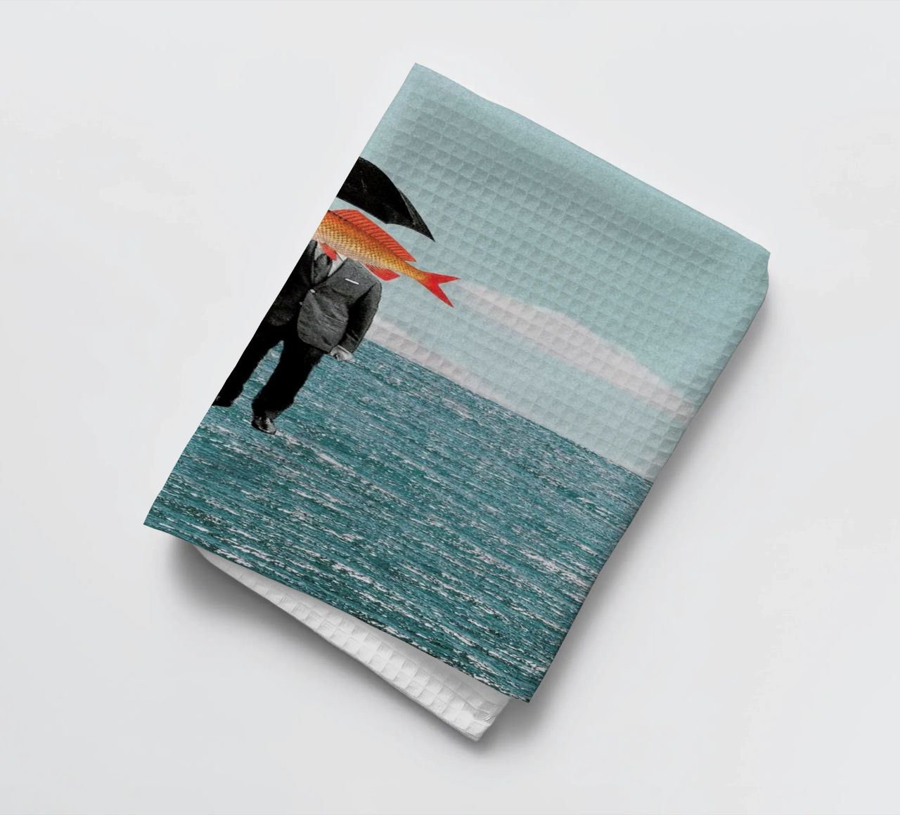 Can't Get Wet tea towel by Maarten Léon