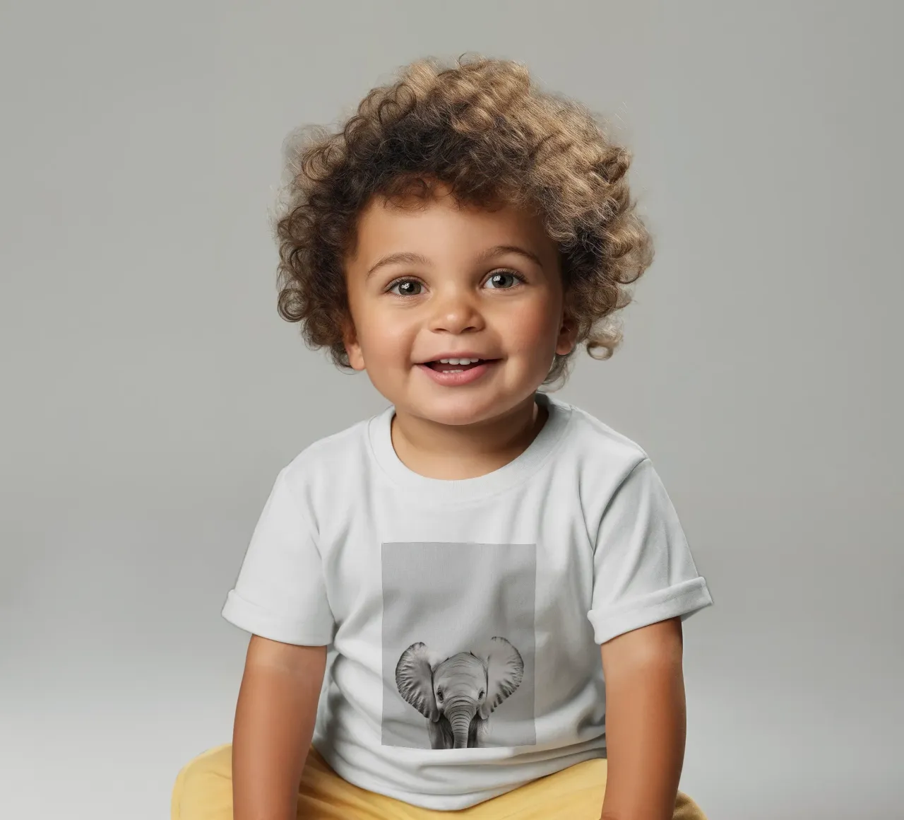 Lili cute baby elephant baby t-shirt by Carinaprint