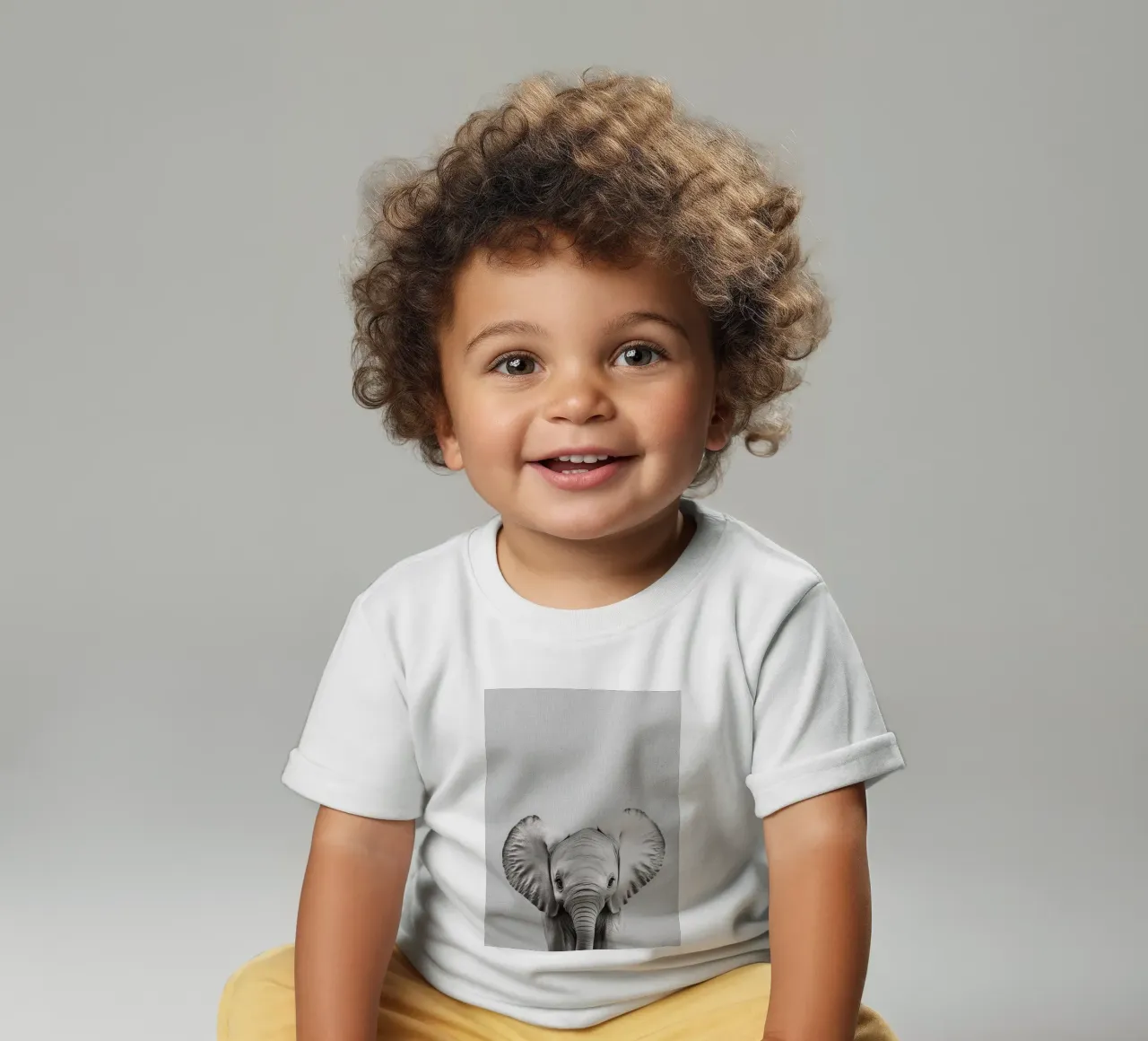 Lili cute baby elephant baby t-shirt by Carinaprint