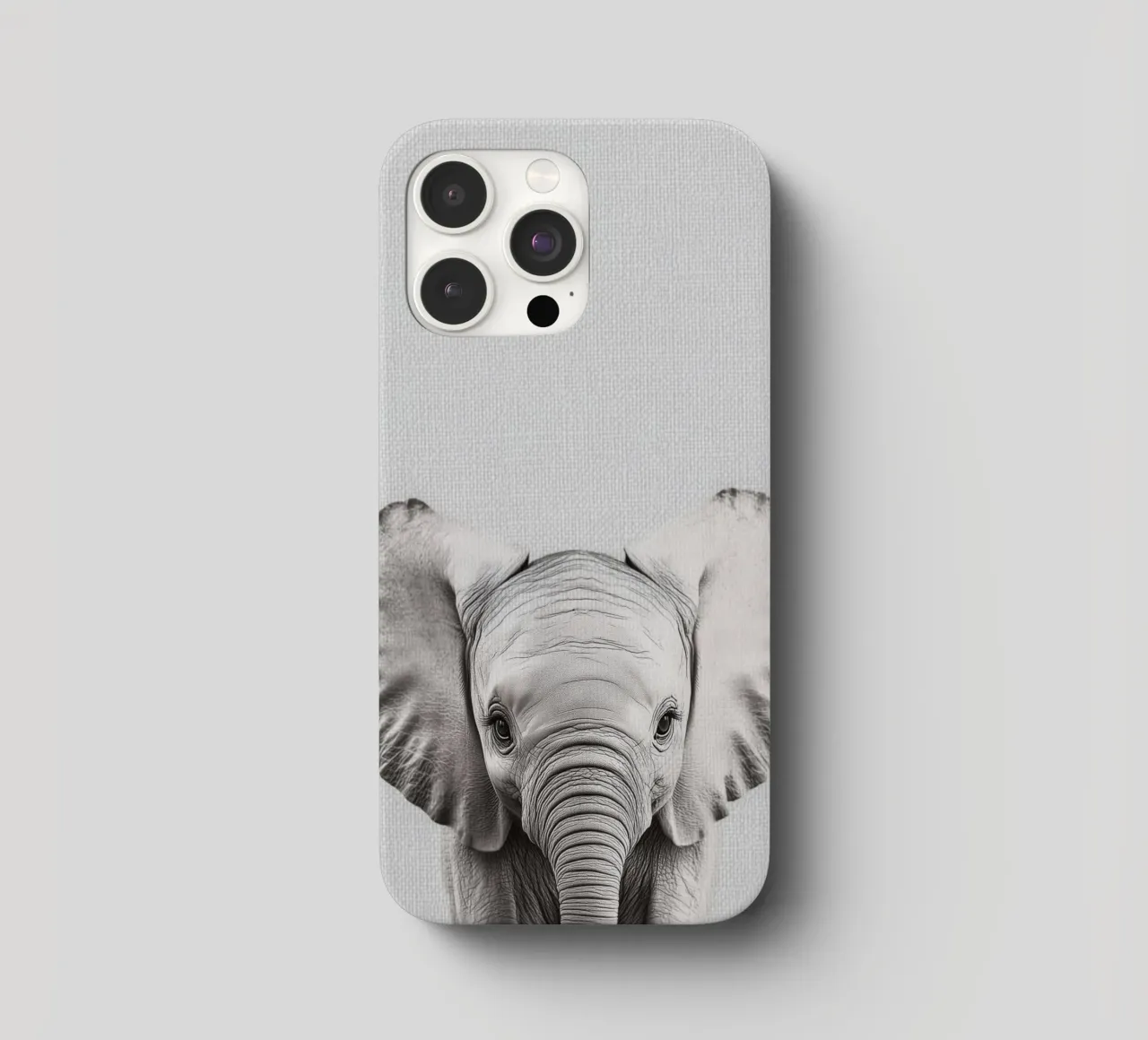Lili cute baby elephant iphone case by Carinaprint