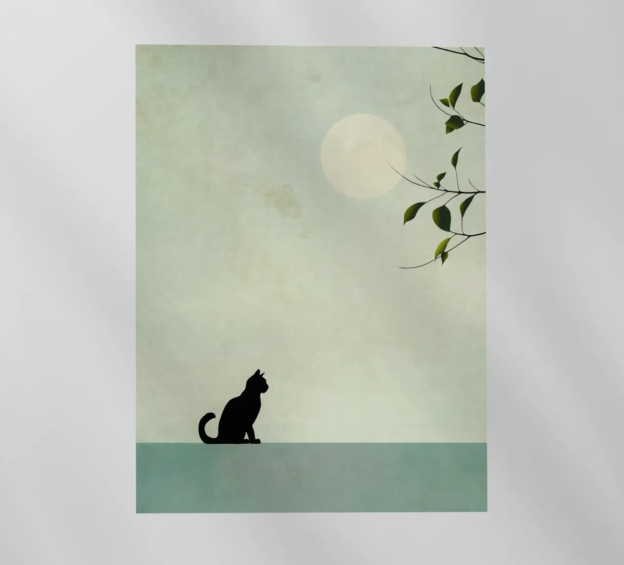 The cat and the moon backlit film by LaylaOzHome
