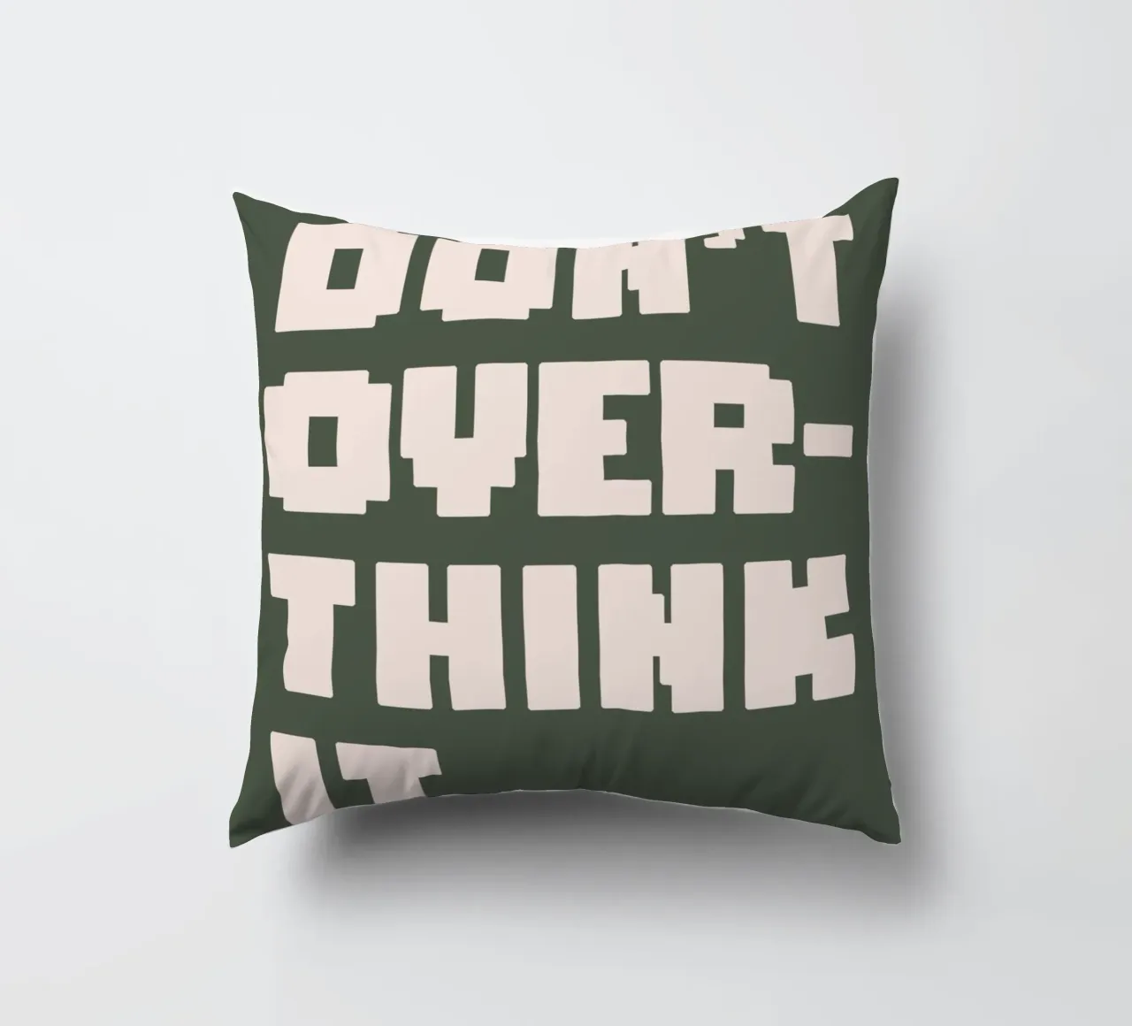 Don't Over Think It cuscino da WORD & WONDER