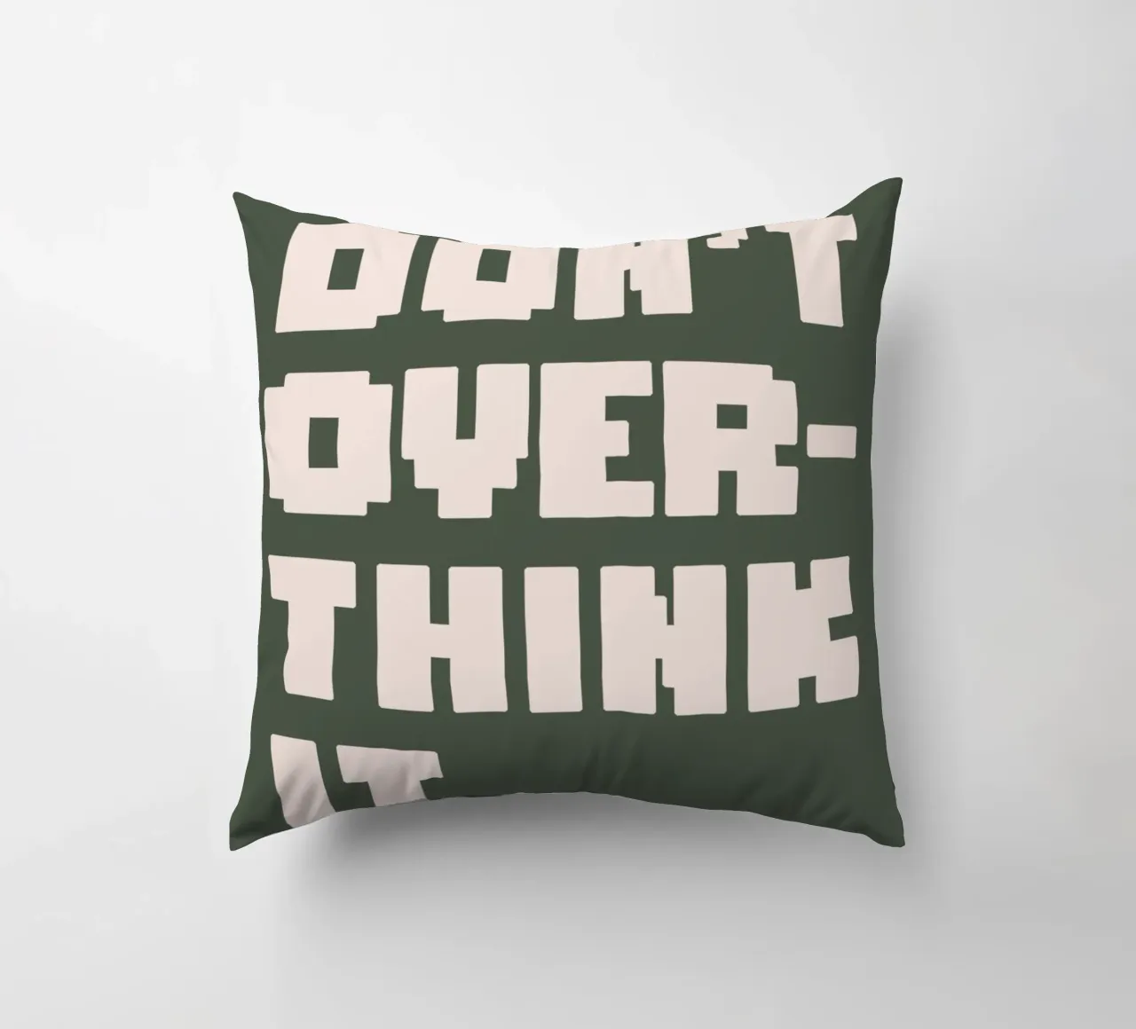 Don't Over Think It cuscino da WORD & WONDER