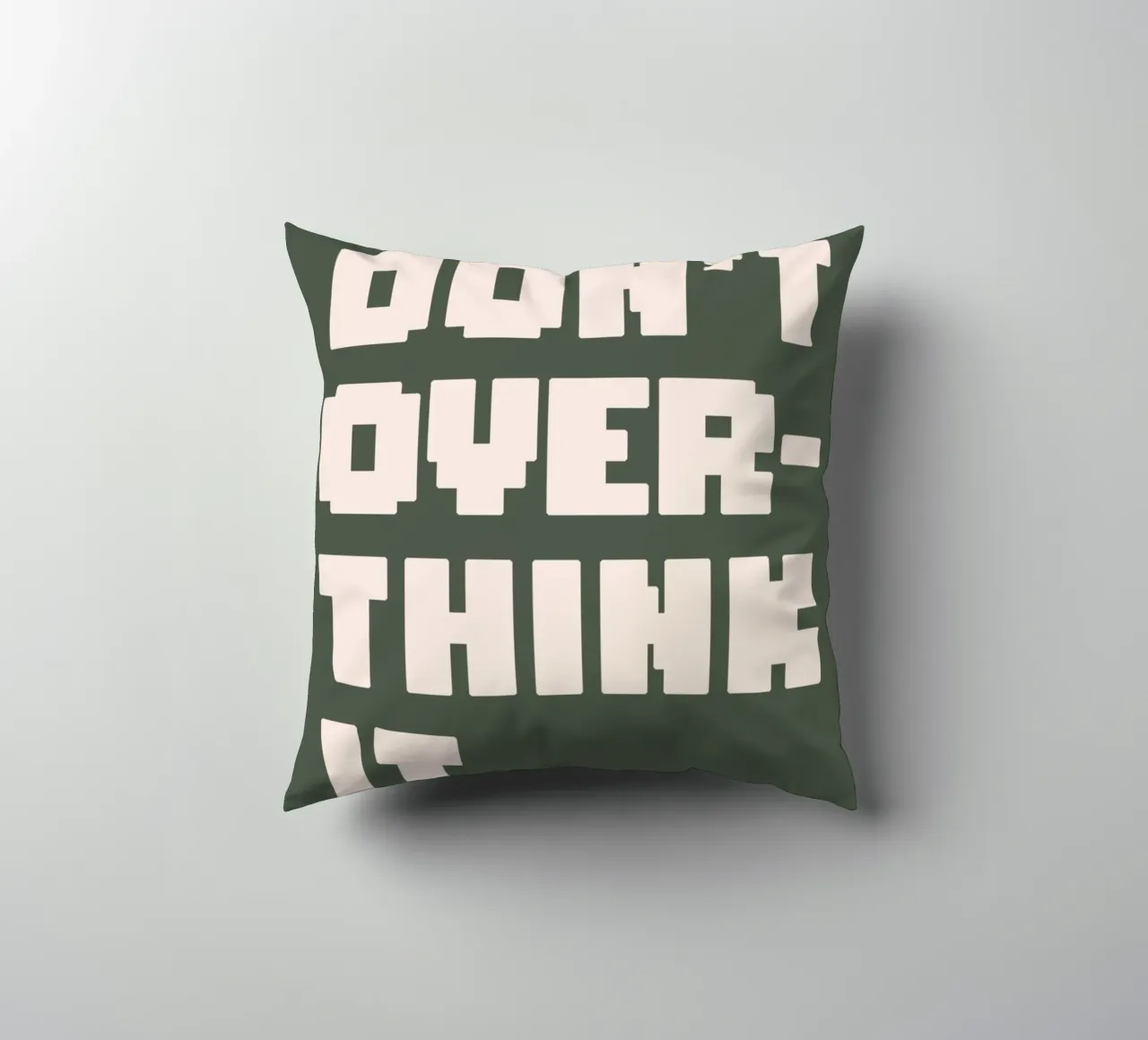 Don't Over Think It cuscino da WORD & WONDER