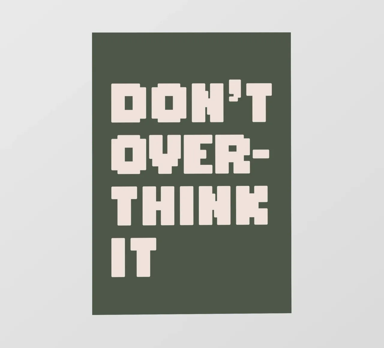 Don't Over Think It telo in pvc da WORD & WONDER