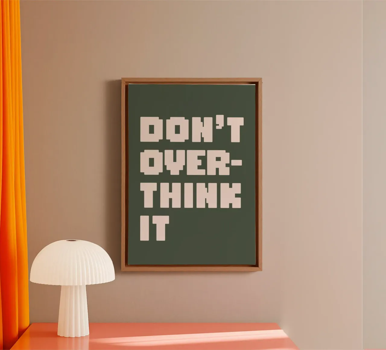 Don't Over Think It tela da WORD & WONDER