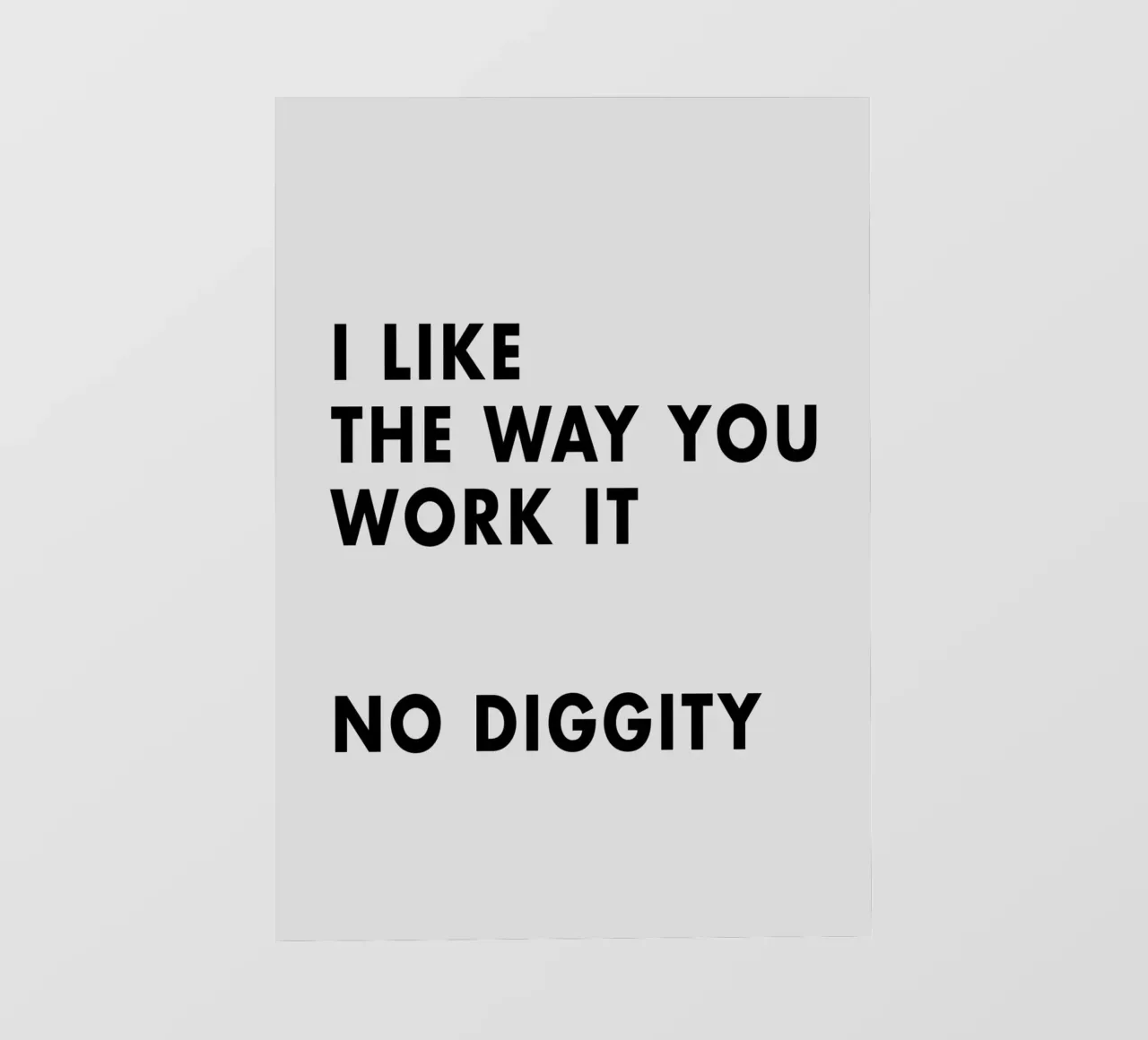 I Like The Way You Work It pellicola backlit da WORD & WONDER