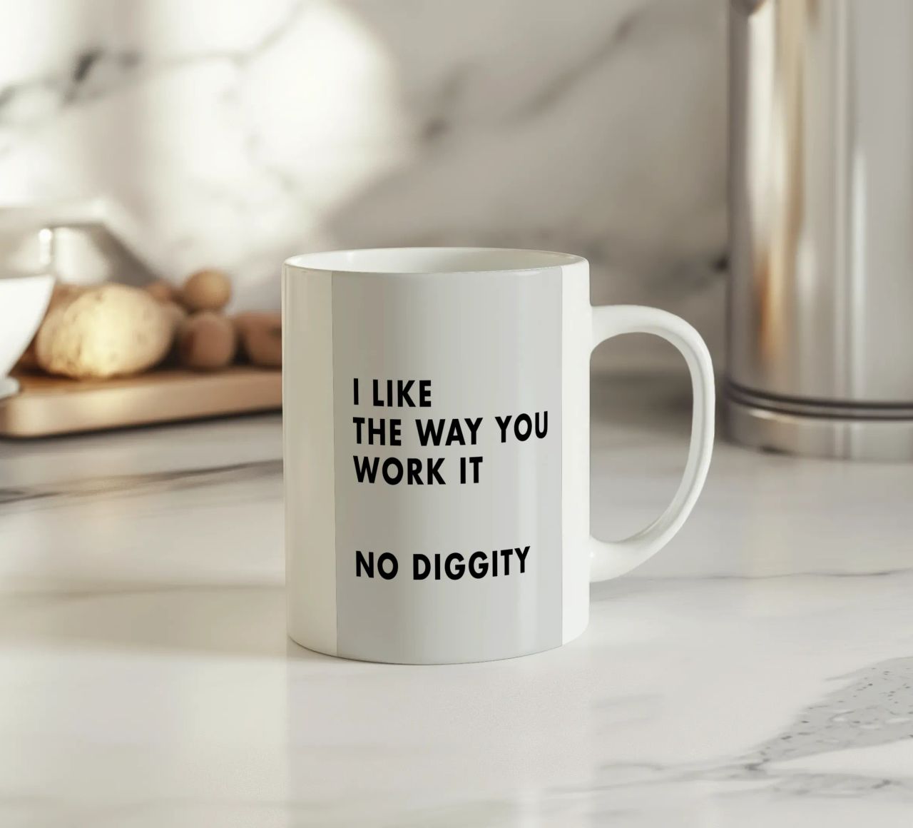 I Like The Way You Work It tazza in ceramica da WORD & WONDER