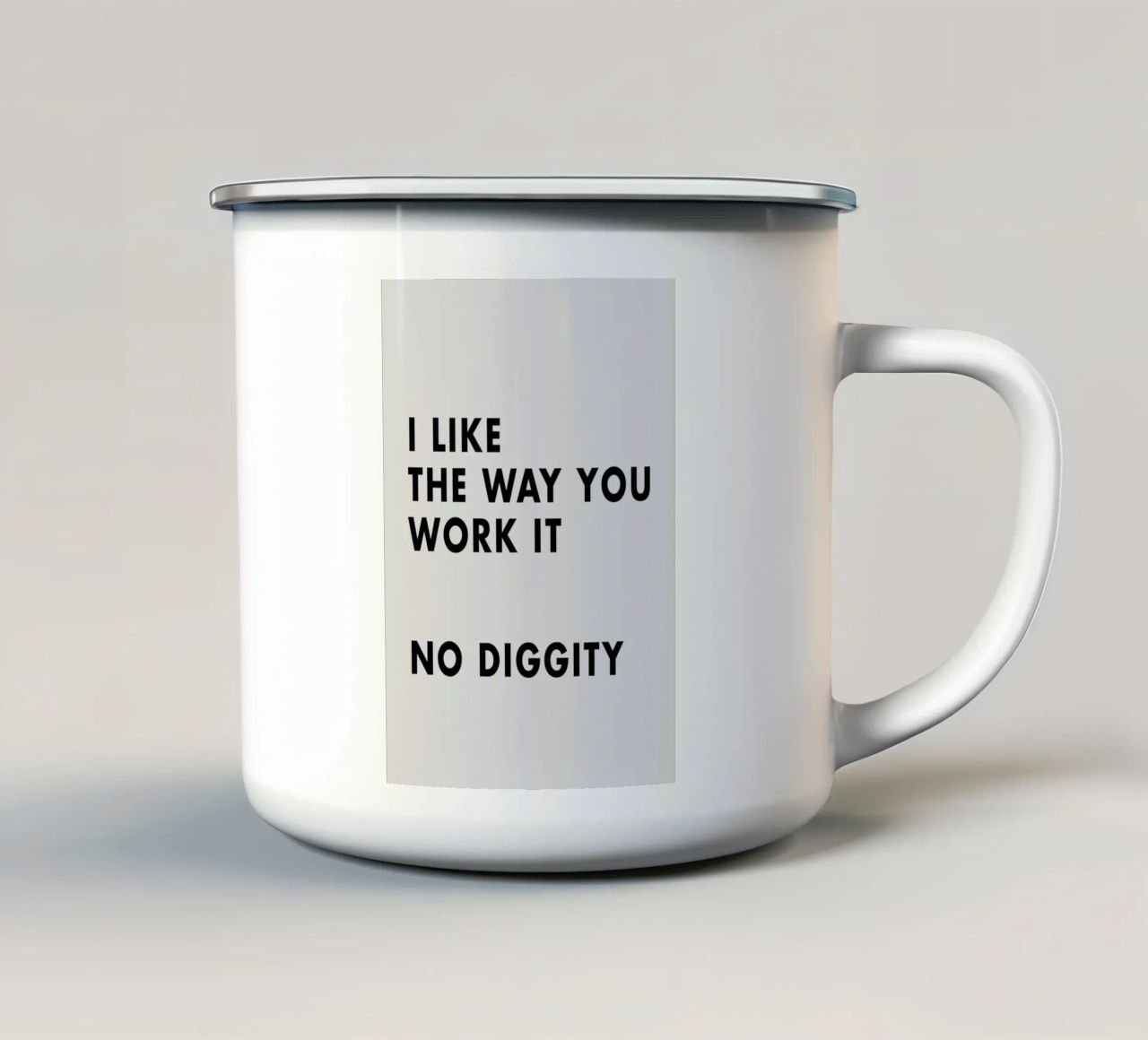 I Like The Way You Work It emaille mok van WORD & WONDER