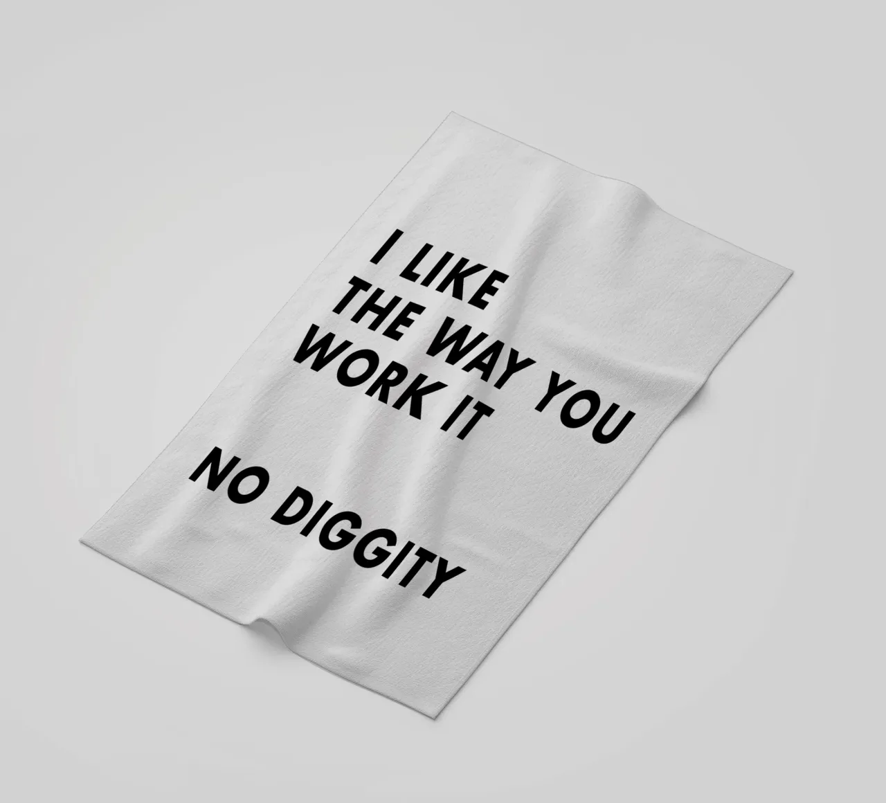 I Like The Way You Work It strandhanddoek van WORD & WONDER