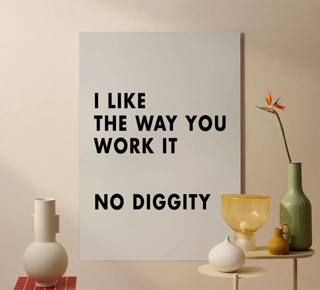 I Like The Way You Work It plexiglass da WORD & WONDER